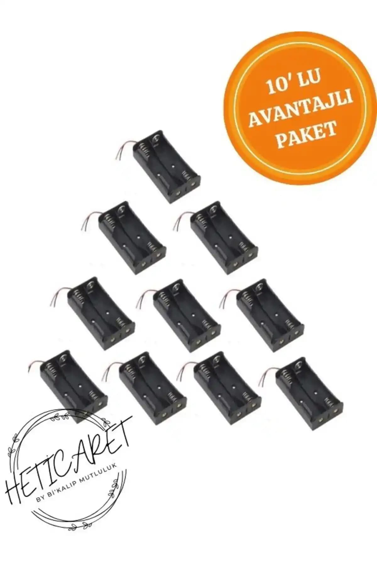 HETicaret 10'lu Pil Yatağı Paketi Elektronik ve Robotik Uygulamalar İçin Güç Kaynağı