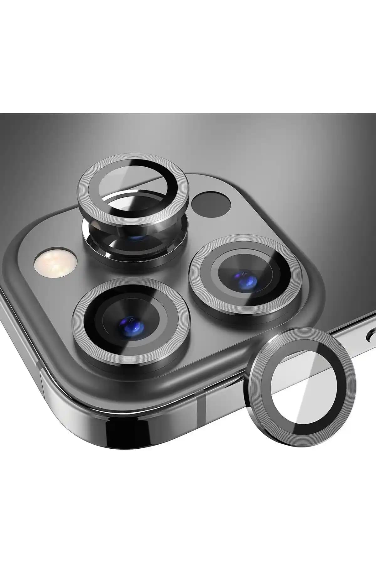 iPhone 13 Pro ve Pro Max için dayanıklı ve şık kamera lens koruyucu seti
