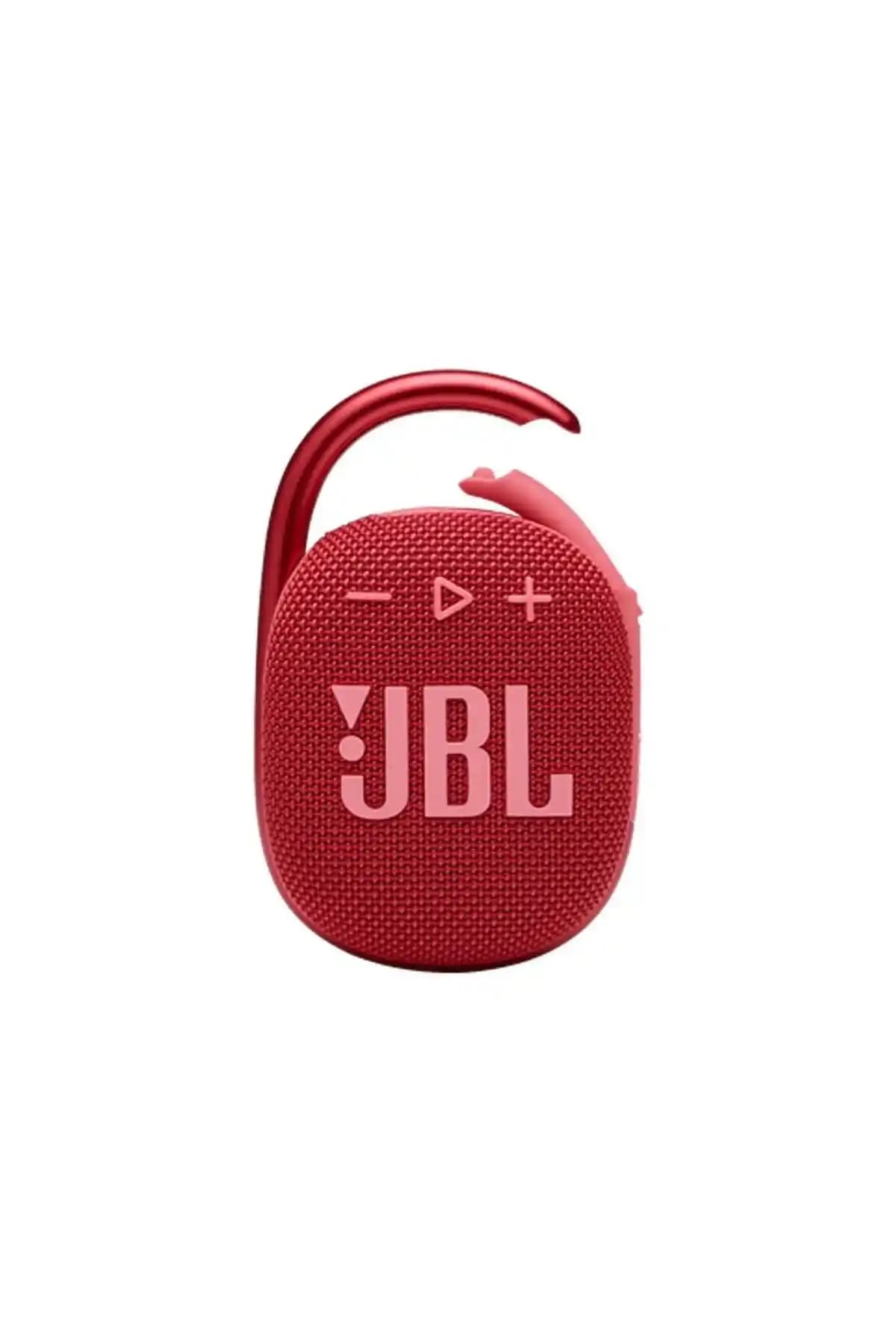 JBL Clip 4 Taşınabilir Bluetooth Hoparlör Kırmızı Renk ile Dayanıklı ve Yüksek Ses Kalitesi