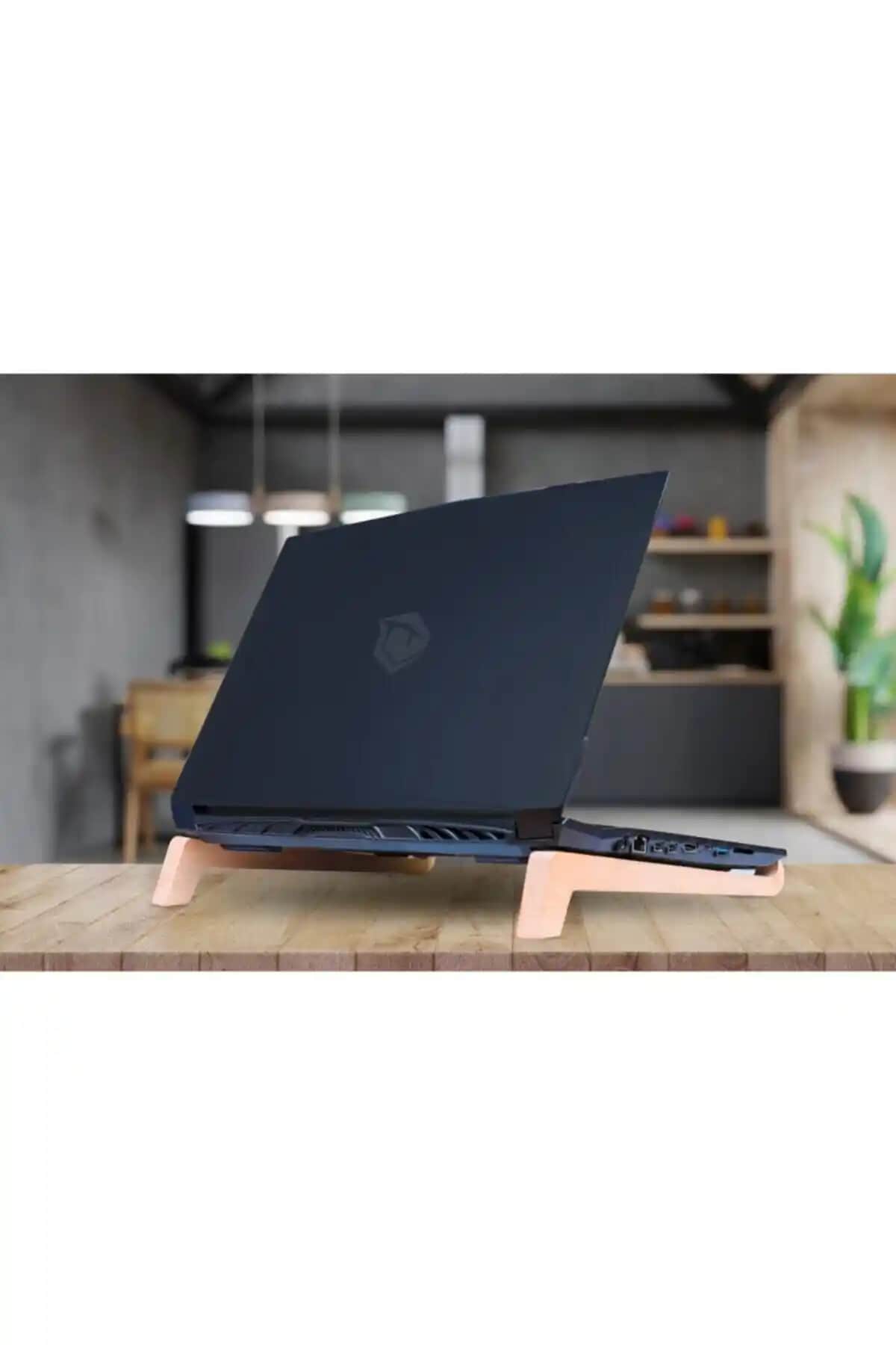 Jest Dekor Kayın Ağacı Laptop ve Tablet Standı Ergonomik ve Şık Tasarım