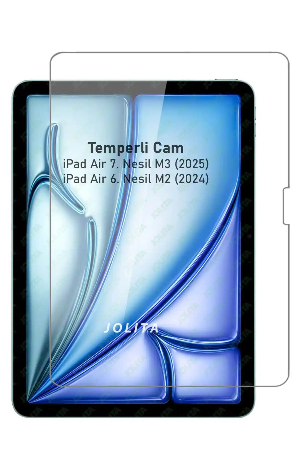 Jolita iPad Air 7. Nesil Temperli Cam Ekran Koruyucu Güçlü ve Güvenilir Koruma