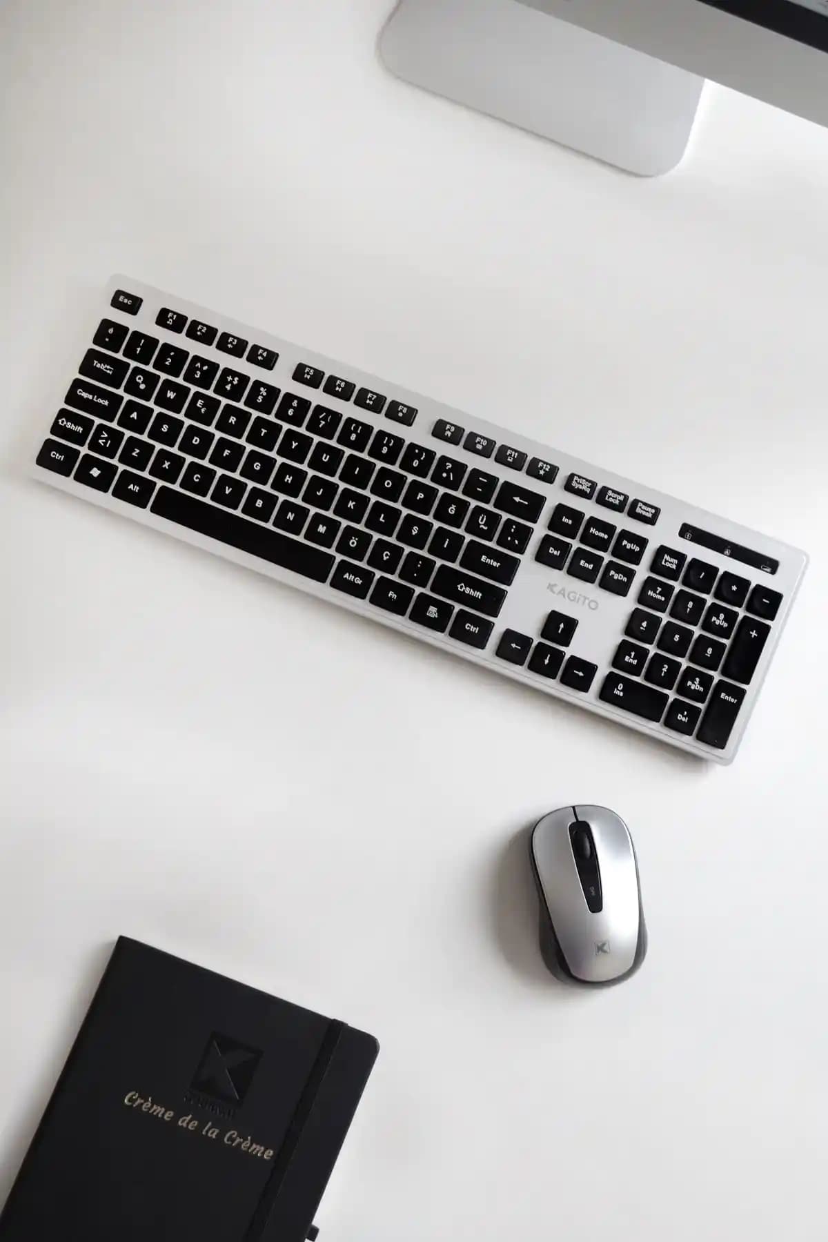 Kagito Silver Kablosuz Klavye ve Mouse Seti: Ergonomik ve Modern Çalışma Aksesuarları