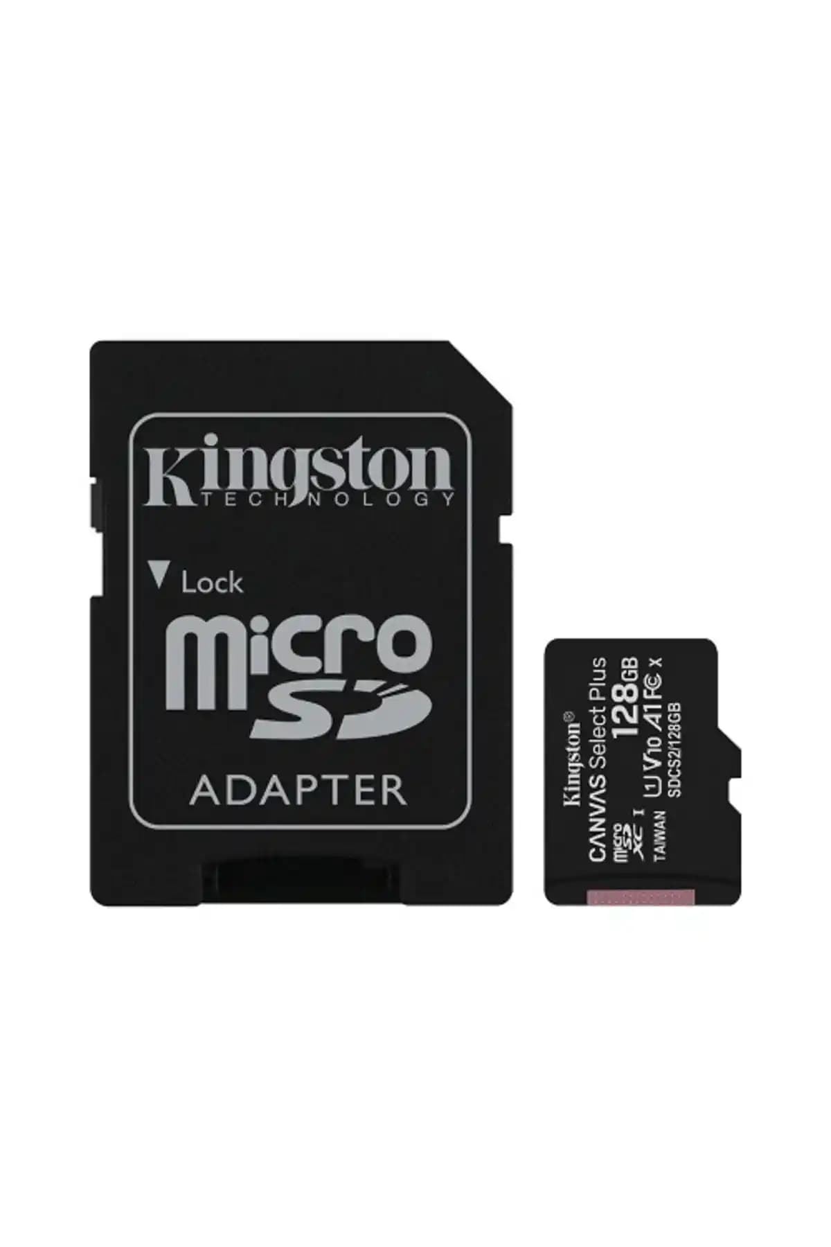Kingston 128GB Canvas Select Plus MicroSD Hafıza Kartı Güçlü ve Güvenilir Depolama Çözümü