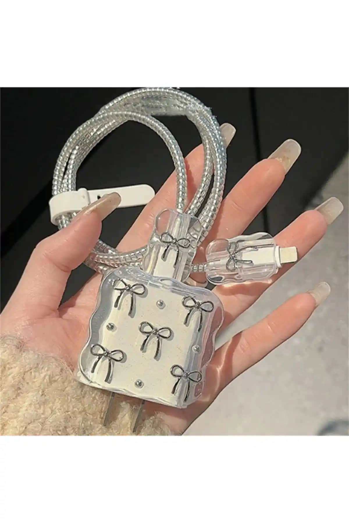 KVK PRİVACY 18W/20W Uyumlu Şarj Kılıfı ve Kablo Koruyucu Seti Güvenli Koruma