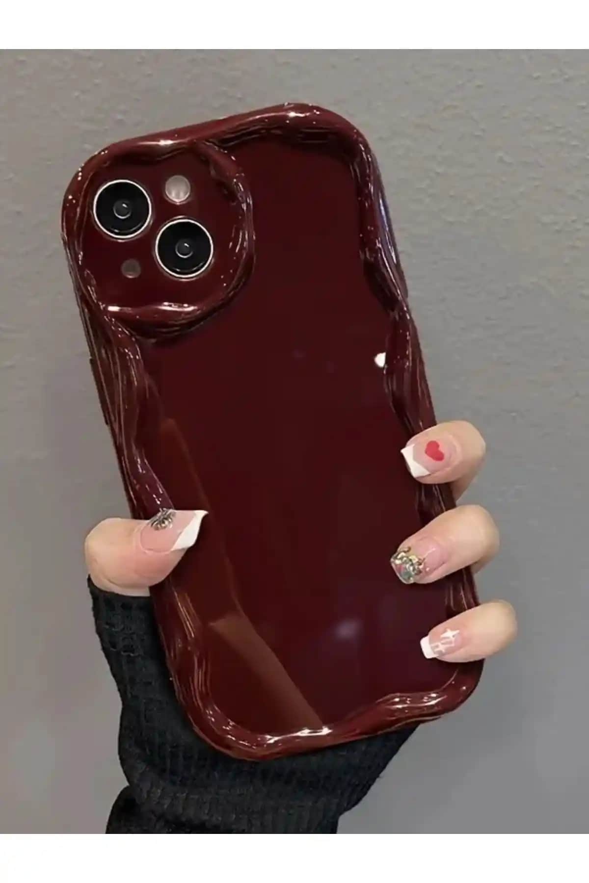 KVK PRİVACY Bordo Silikon Kılıf iPhone 13 ve 14 Modelleri için Koruma ve Şıklık Sağlar