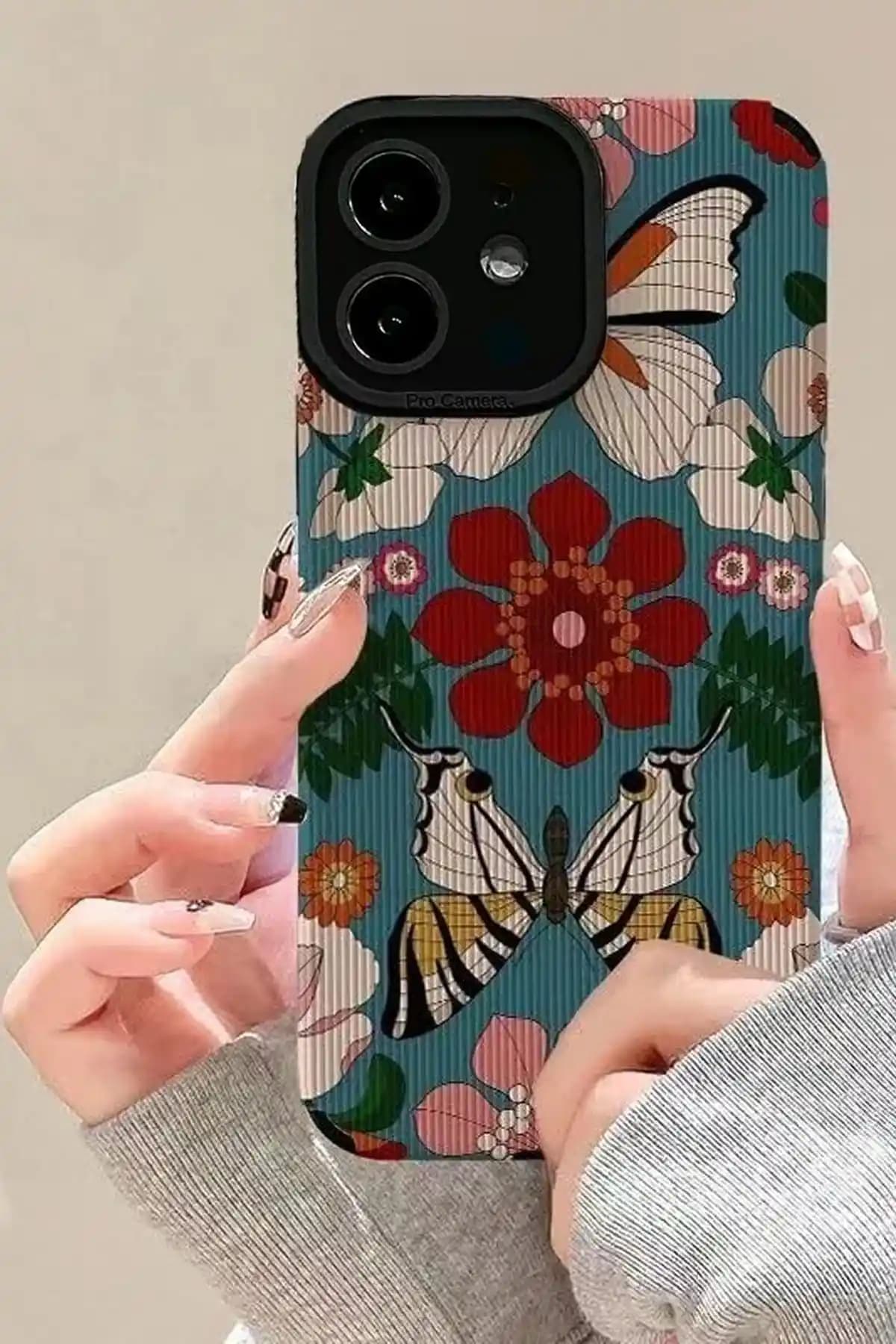 KVK PRİVACY iPhone 11 için Vintage Çiçek Desenli ve Simli İnce Kılıf Karşılaştırması