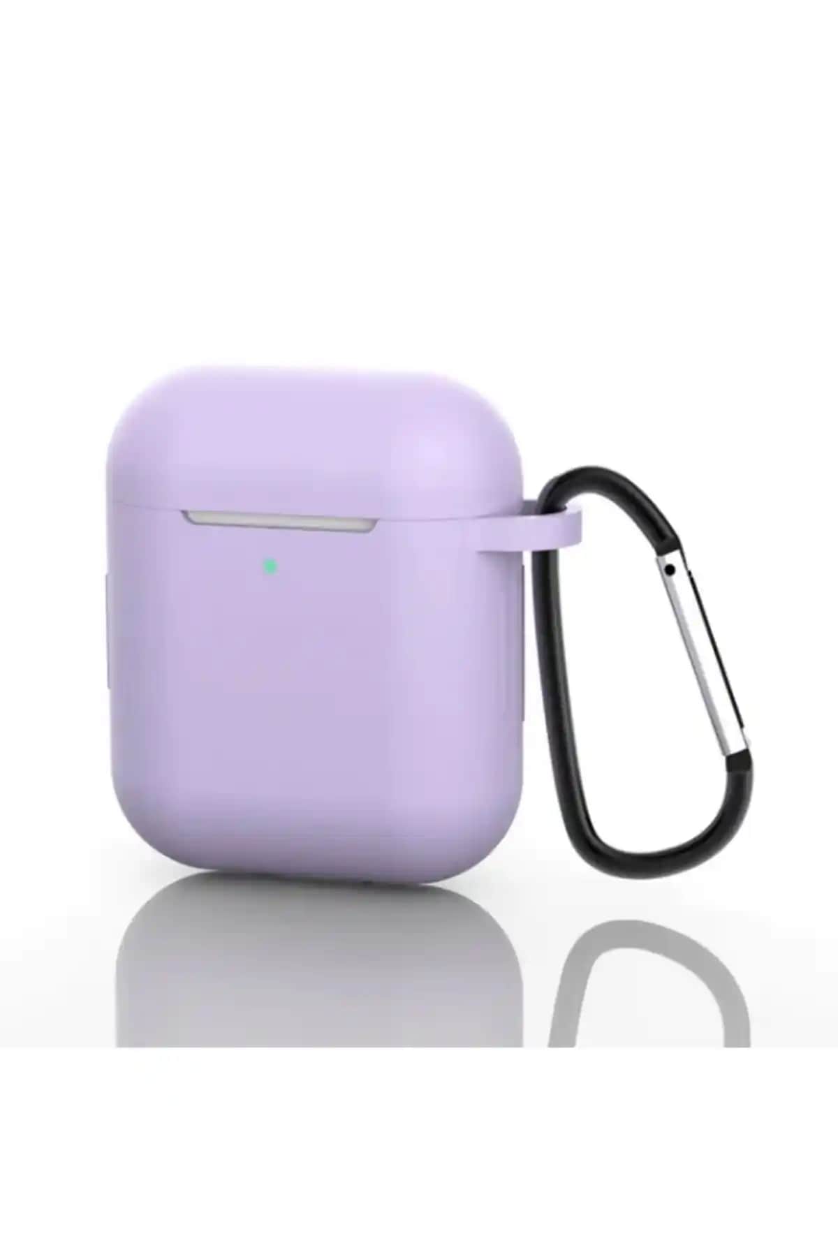 KVK PRİVACY Mor Silikon AirPods 2. Nesil Kılıfı Şık ve Koruyucu Tasarım