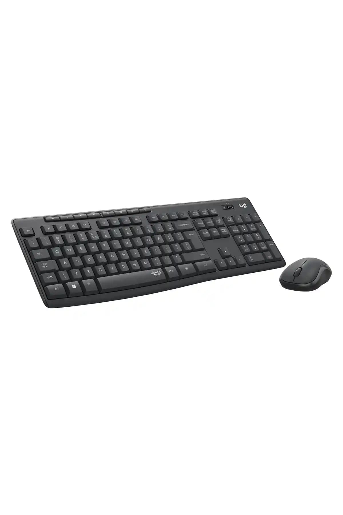 Logitech MK295 Sessiz Kablosuz Türkçe Klavye ve Mouse Seti Ofis ve Ev Kullanımı İçin