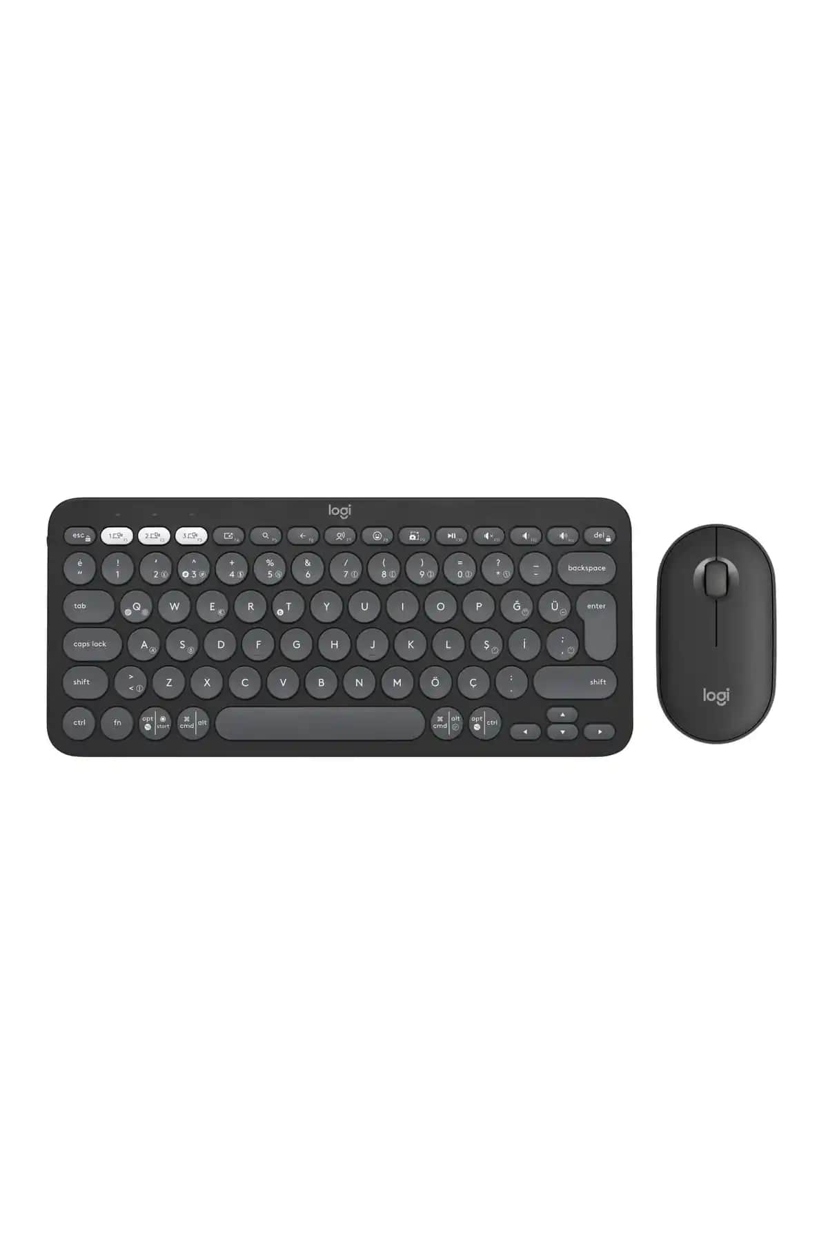 Logitech Pebble 2 Set: Modern Tasarım ve Uzun Pil Ömrü Sunan Kablosuz Klavye Mouse Seti