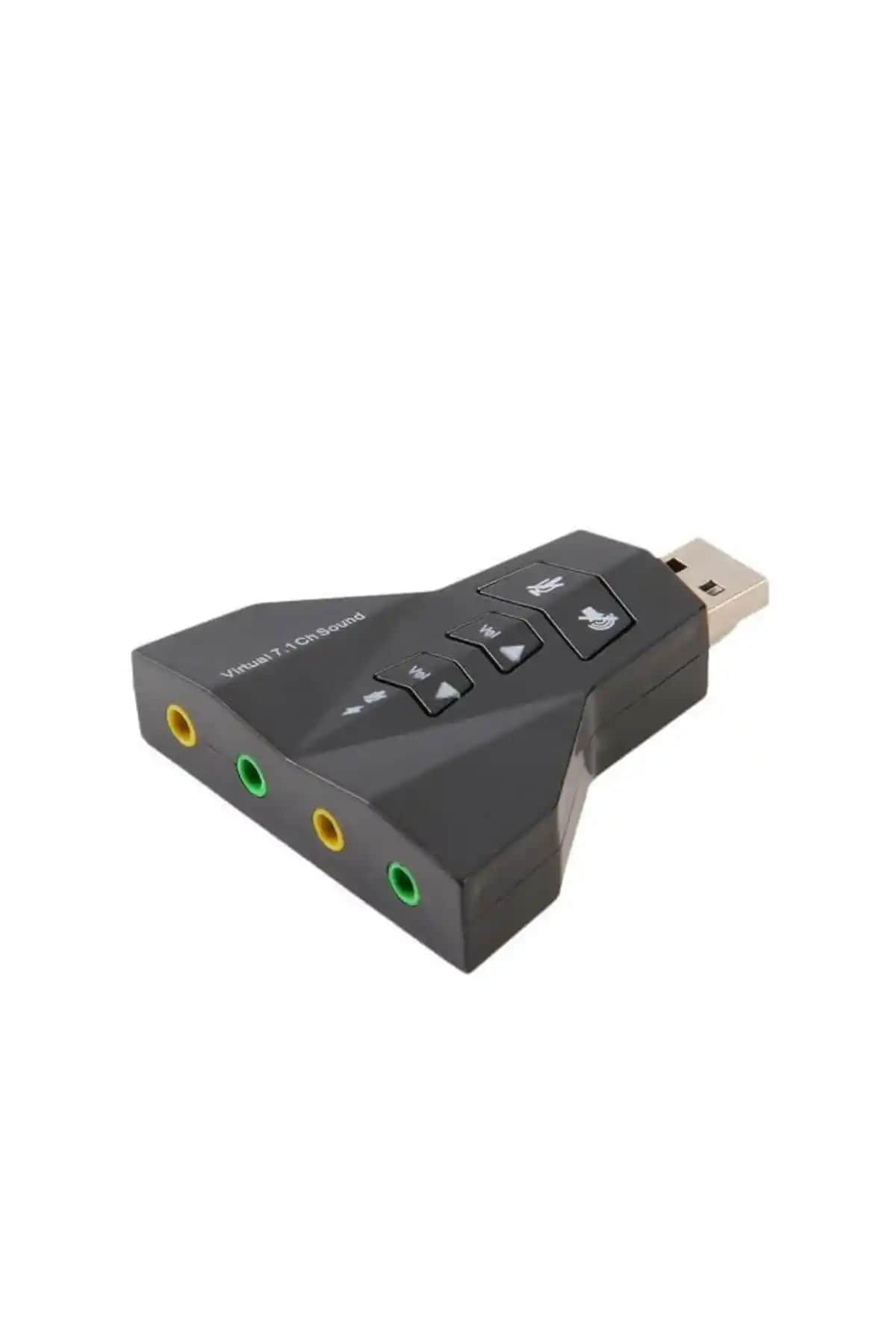 MAXGO 2100 USB Ses Kartı Çok Yönlü 7 Kanal Harici Ses Adaptörü