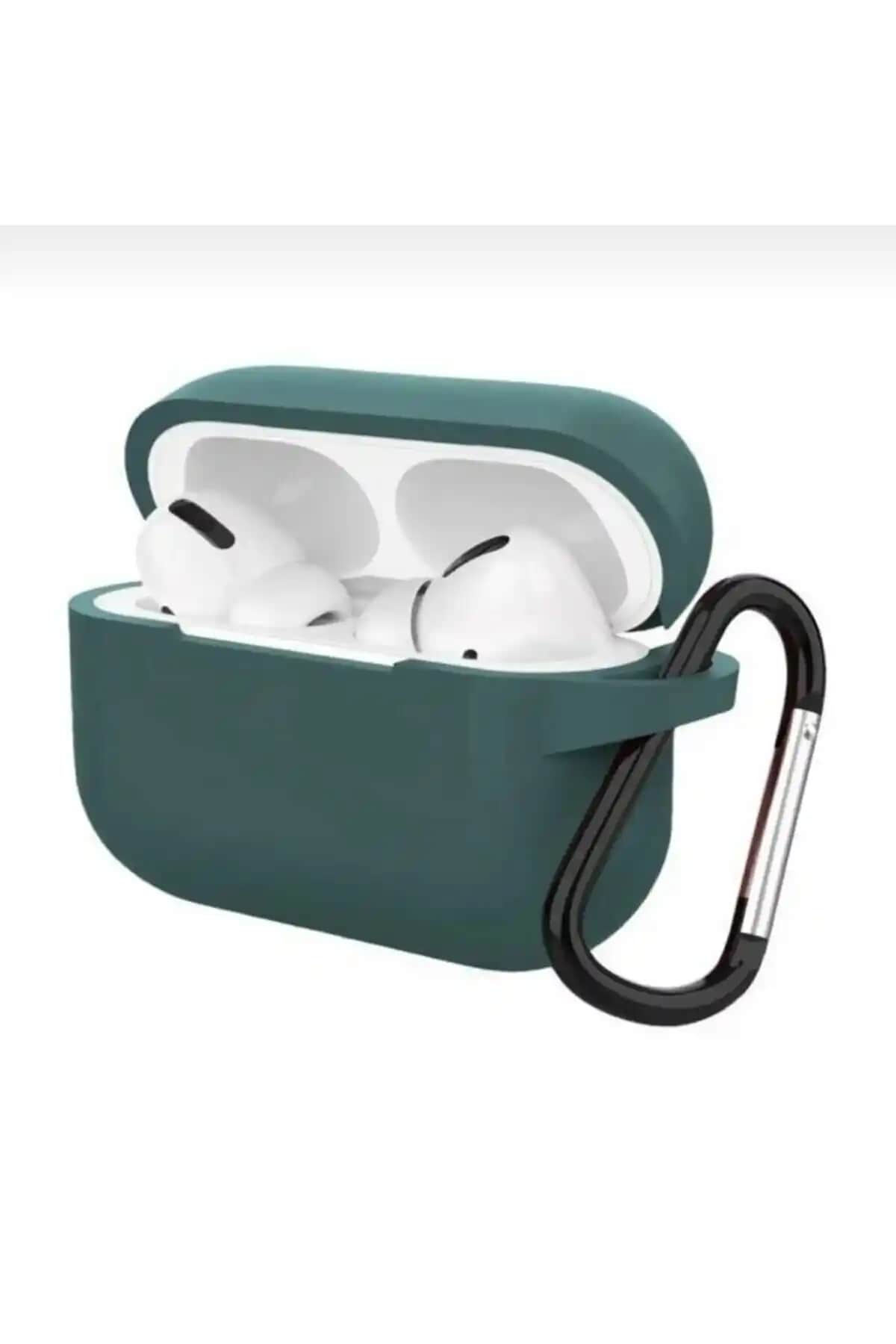 Mopal Pro Asker Yeşili Silikon Kılıf AirPods Pro için Koruma ve Estetik Sağlar