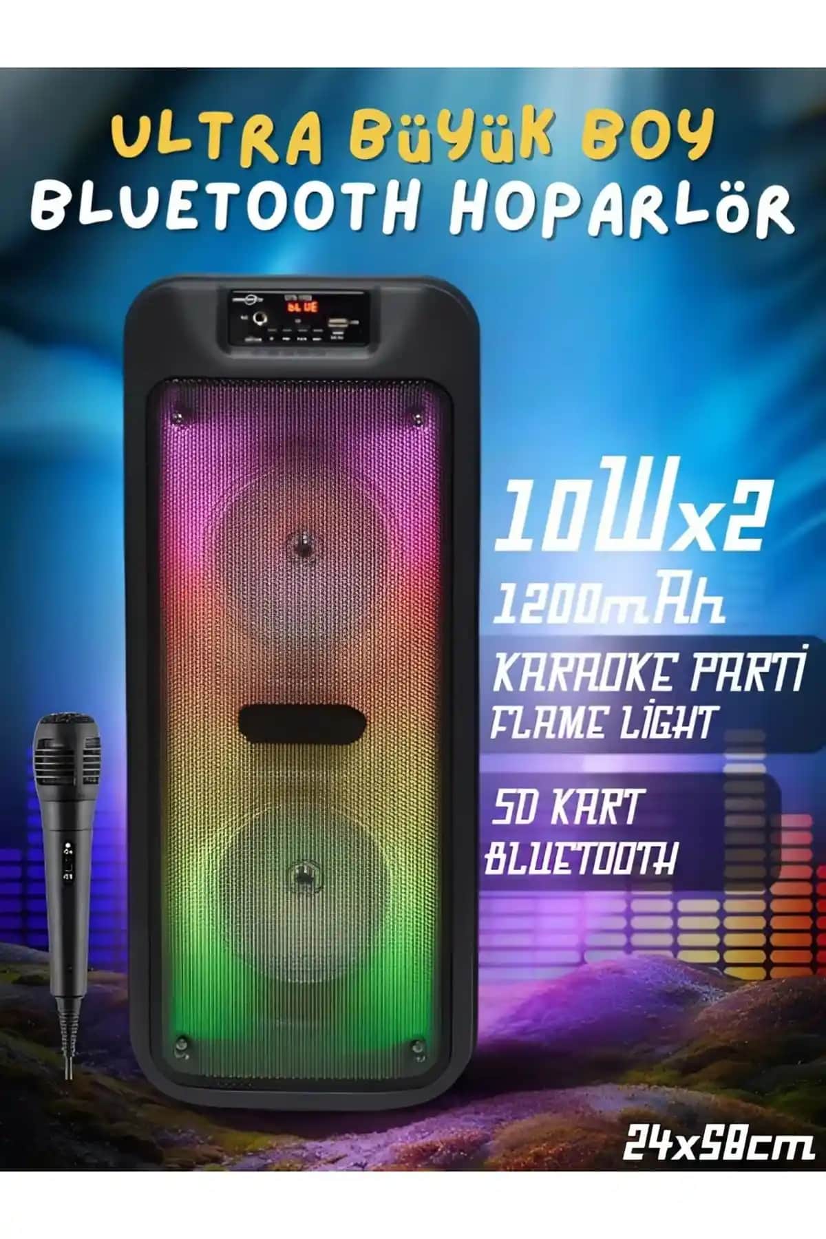 Nextbuy Ultra Büyük Boy Bluetooth Karaoke Mikrofonlu Party Hoparlörü: Yüksek Ses Kalitesi ve Kullanım Kolaylığı
