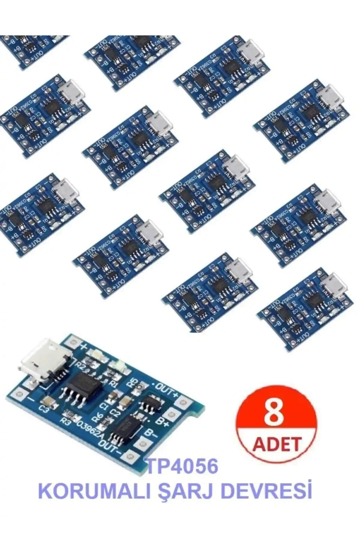 Nilestrem TP4056 Mikro USB 18650 Li-ion Pil Şarj Devresi ve Powerbank Modülü Özellikleri