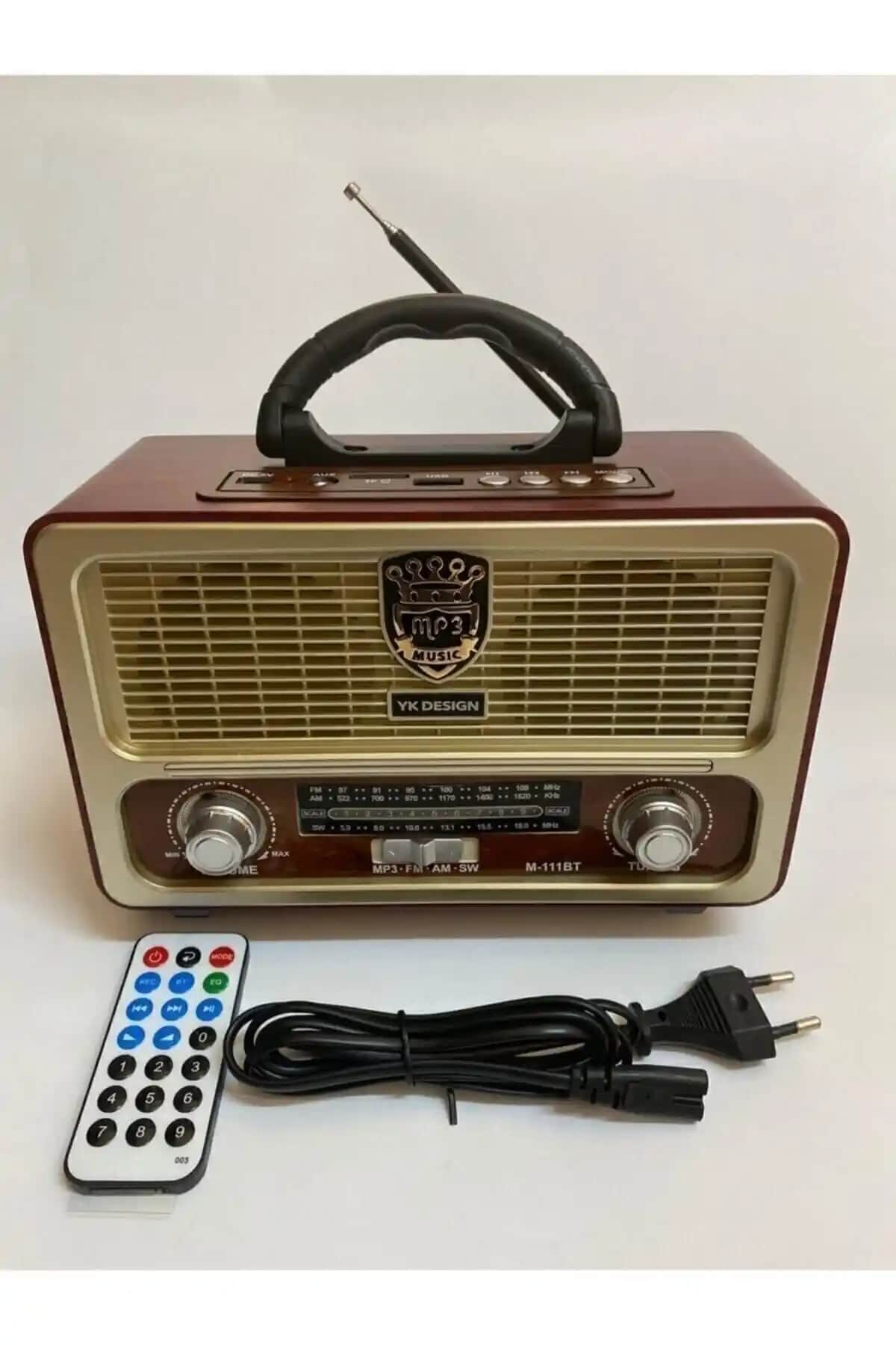 Paleon Nostalji Radyo Bluetooth ve USB ile Çok Fonksiyonlu Retro Tasarım Radyo