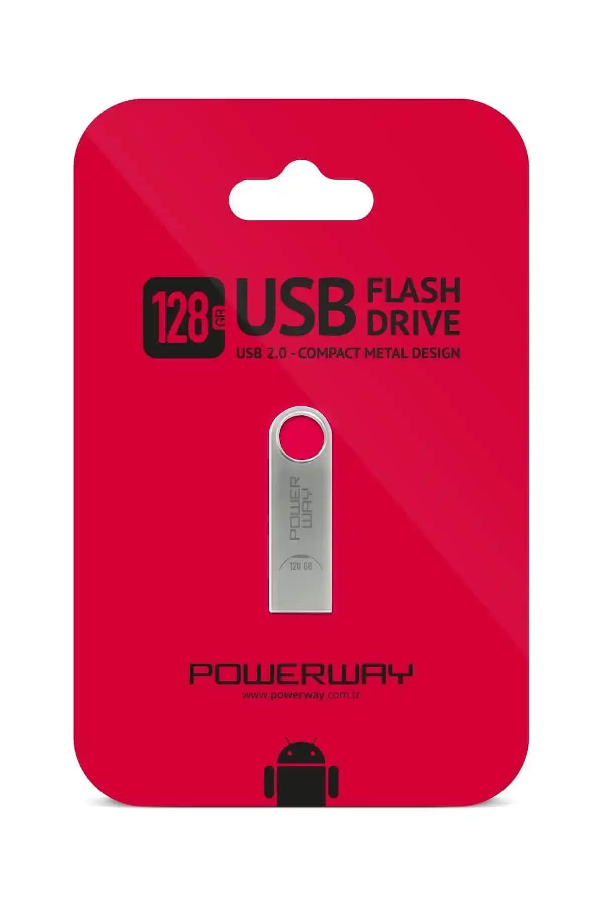 Powerway 128 GB Metal ve Mini USB Flash Bellek Karşılaştırması