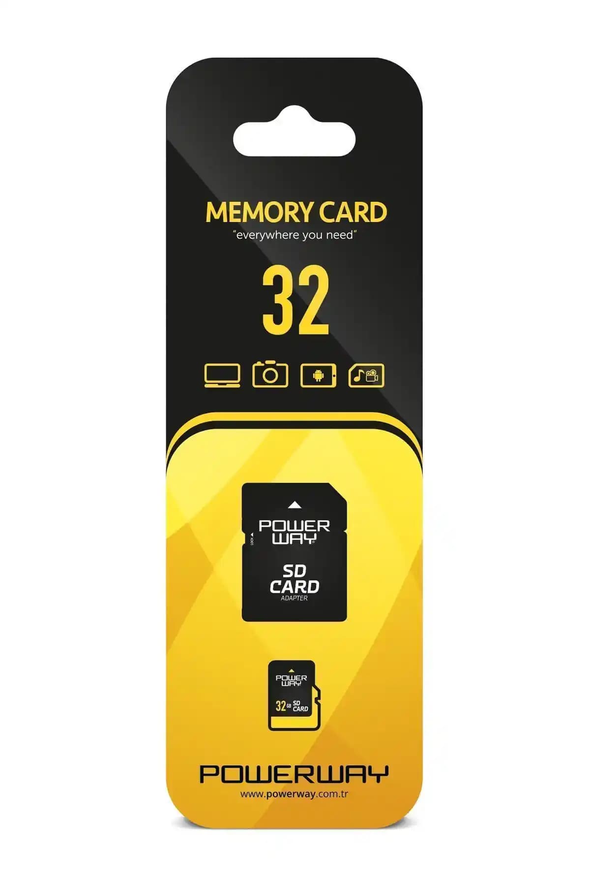 Powerway 32 GB Micro SD Hafıza Kartı Adaptörlü Yüksek Performans ve Güvenilirlik