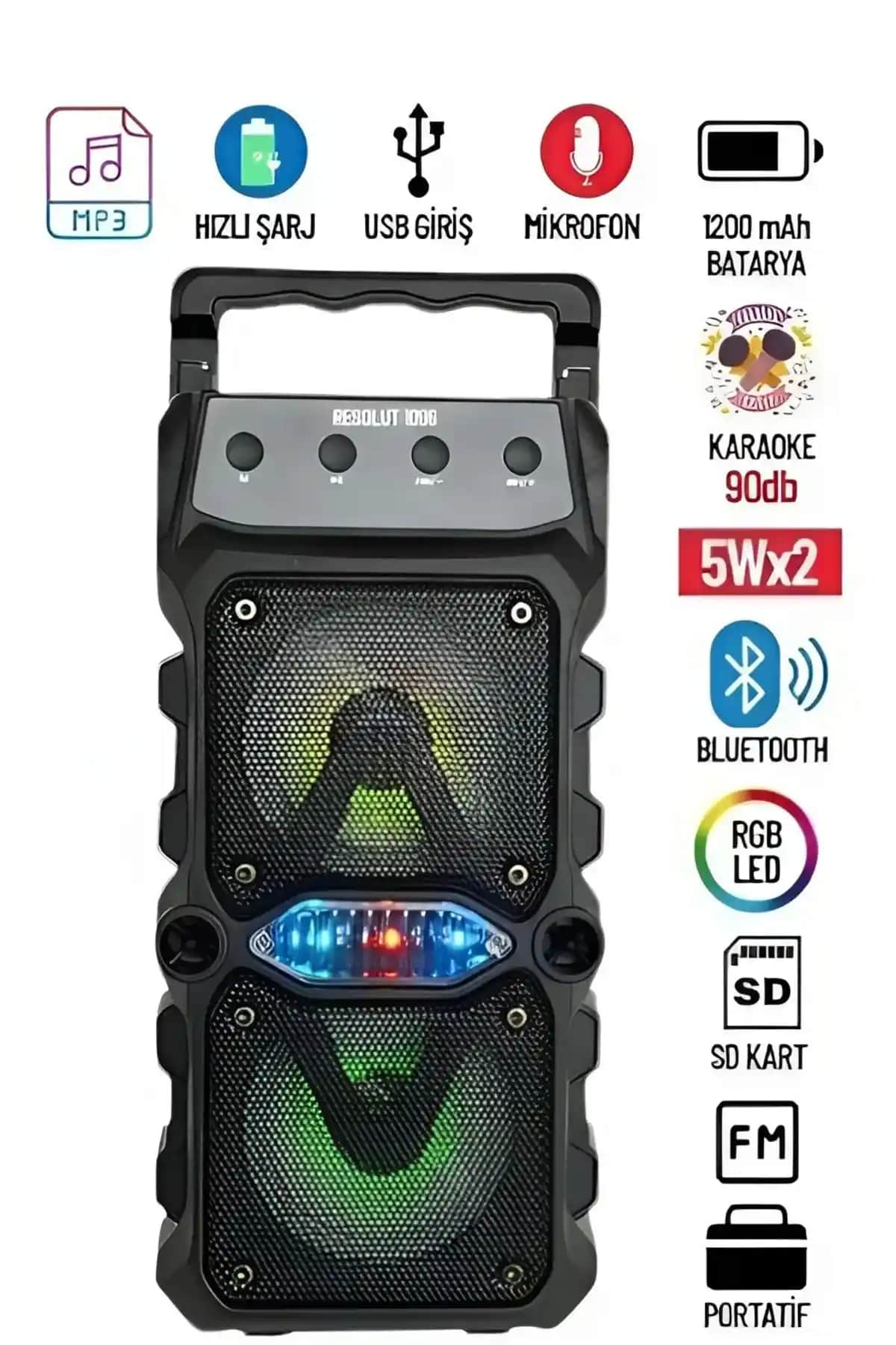 Resolut Bluetooth Hoparlör: Yüksek Ses Kalitesi ve Renkli Atmosfer İçin İdeal