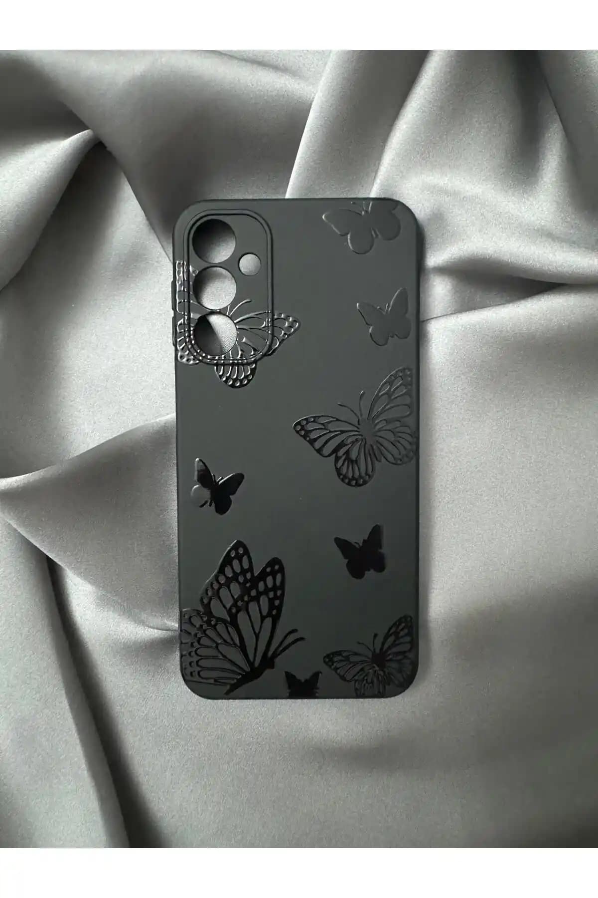 Samsung Galaxy A24 için Kadife İç Yüzeyli Silikon Kılıf ile Şık ve Güvenli Koruma