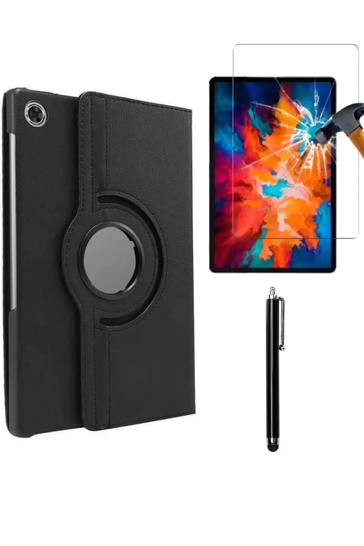 Samsung Galaxy Tab A9+ Plus X210 ve X215 İçin Çok Yönlü 3'lü Kılıf Seti Güvenli ve Şık Koruma