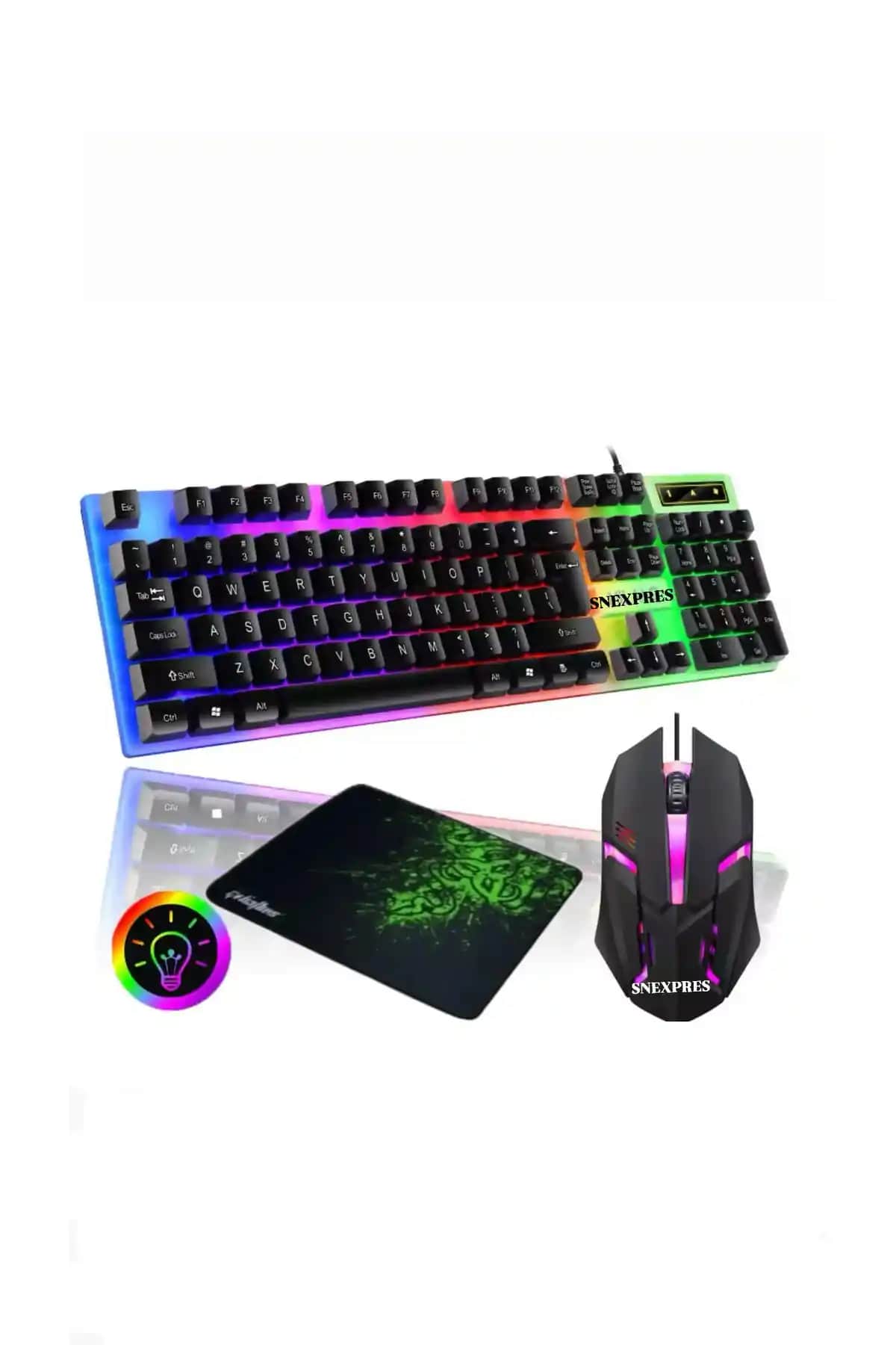 SNEXPRES 2in1 RGB Işıklı Oyuncu Klavye ve Mouse Seti İncelemesi