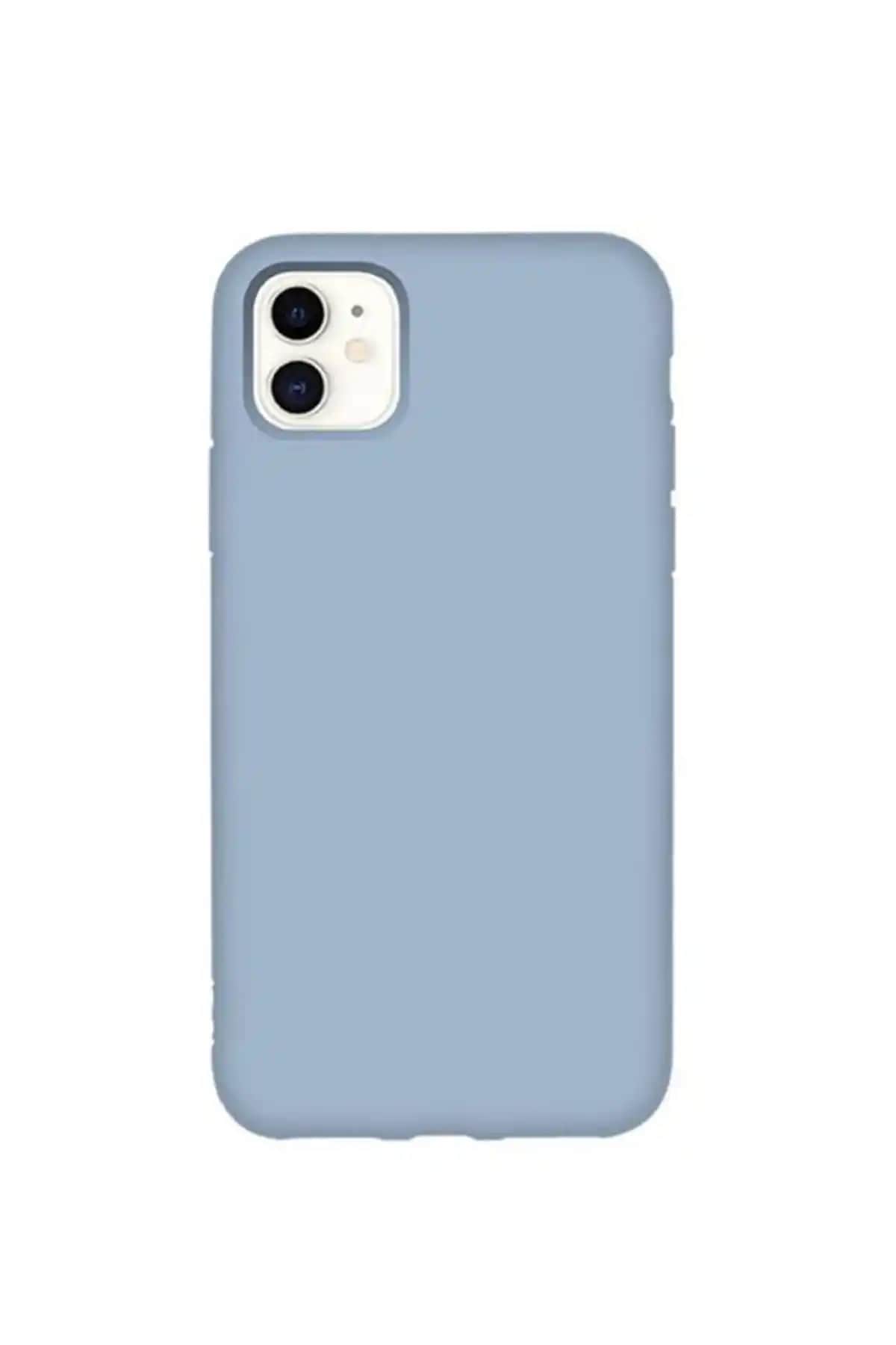 TrendCell Buz Mavisi iPhone 11 Uyumlu Şık ve Koruyucu Silikon Kılıf