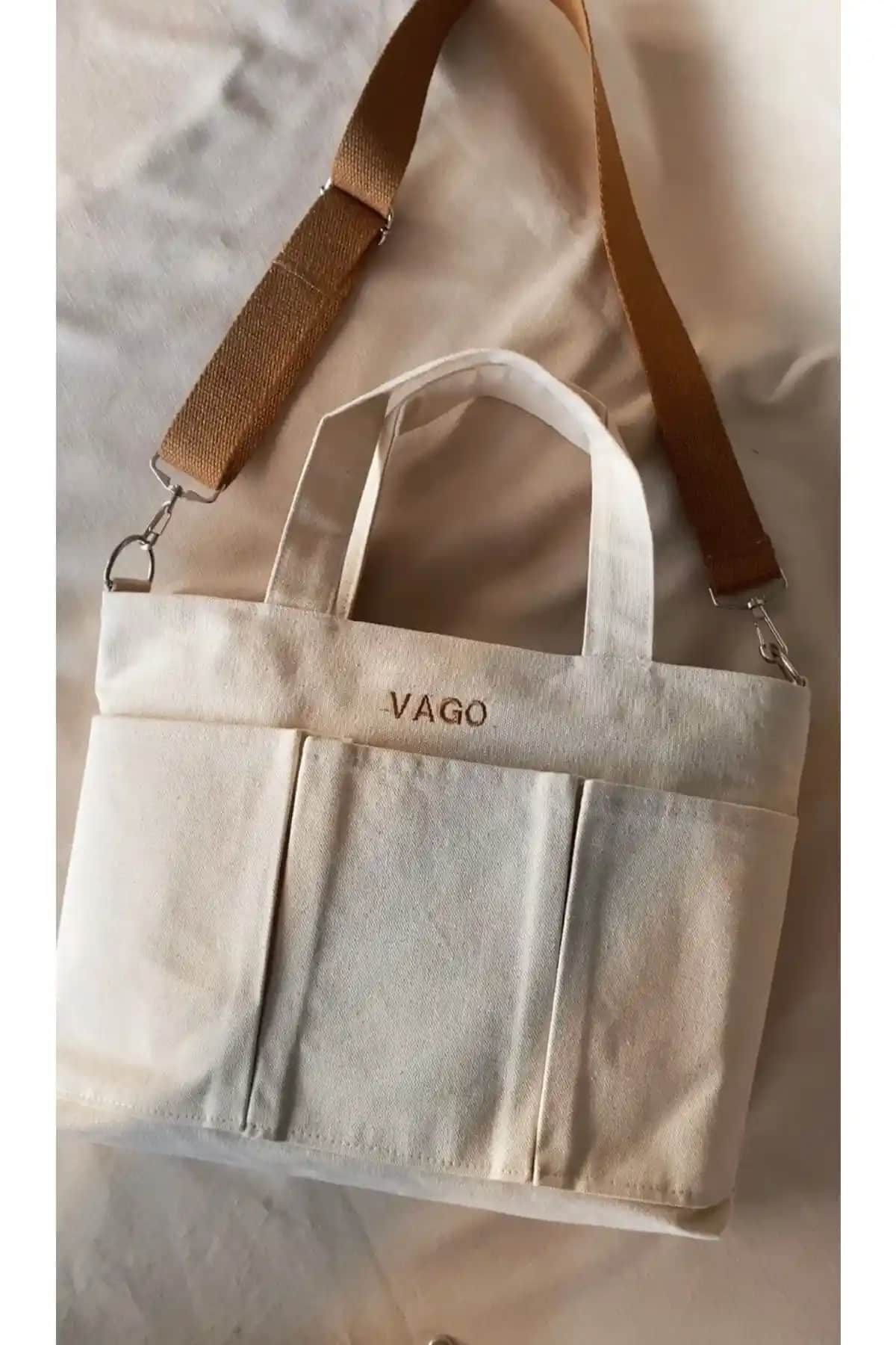 VAGO COLLECTION Organik Kanvas Laptop Çantası Şıklık ve Fonksiyonelliği Bir Arada