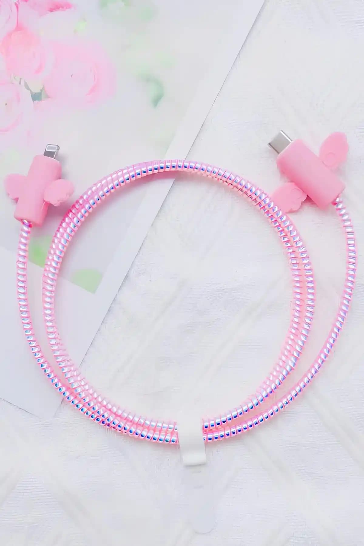 WANNA PROTECT Çok Amaçlı Telefon Şarj Kablosu Koruma ve Düzenleme Seti