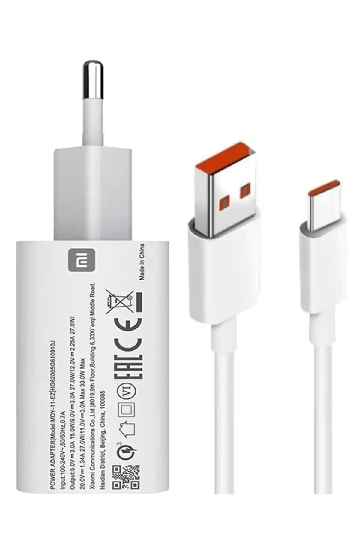 Xiaomi Poco X3 NFC 33W Orijinal Hızlı Şarj Cihazı Günlük Kullanım İçin Güvenilir ve Hızlı Şarj Çözümü
