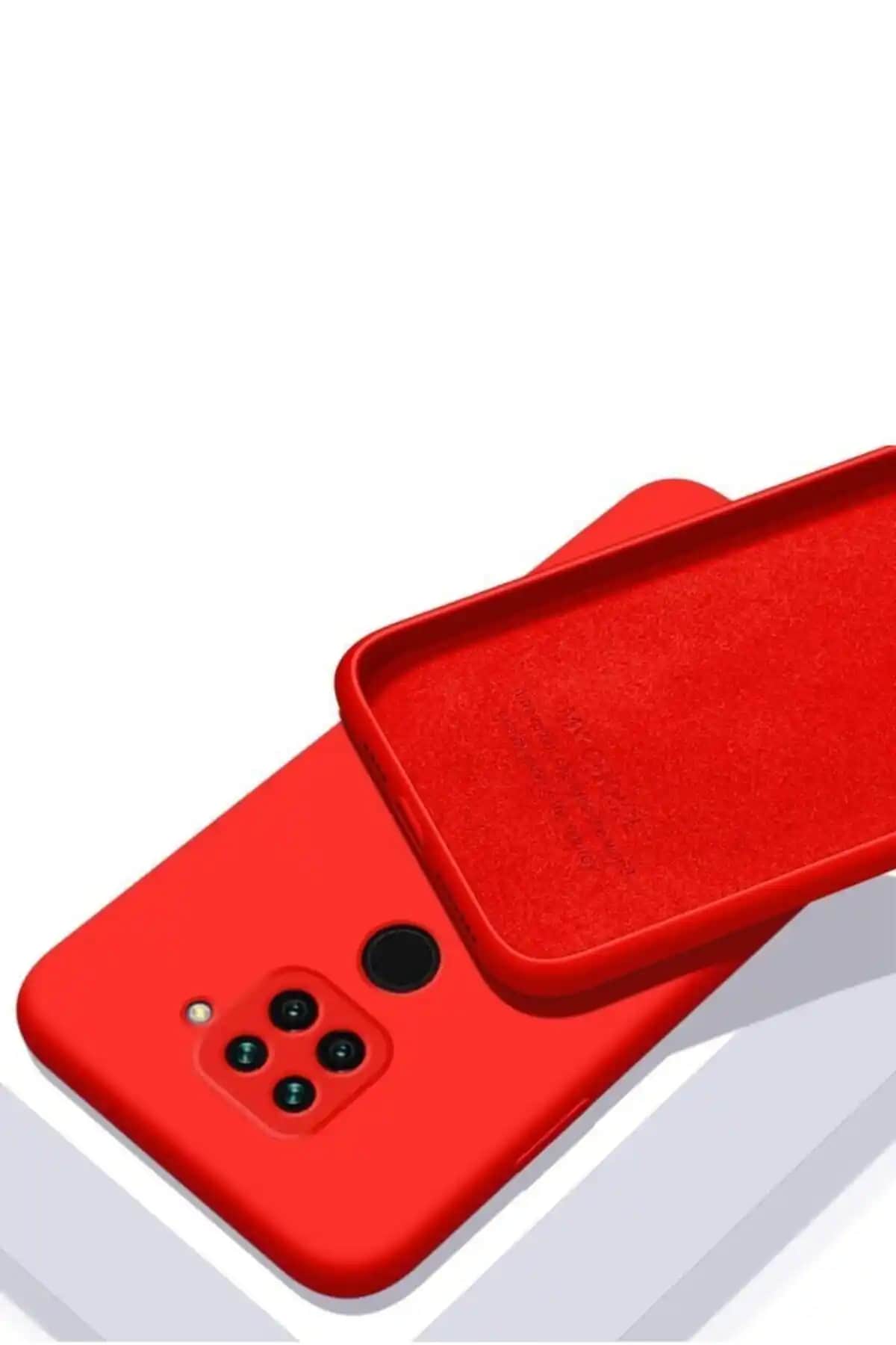 Xiaomi Redmi Note 9 için Kadife İç Yüzeyli Silikon Kılıf Şık ve Koruyucu Tasarım