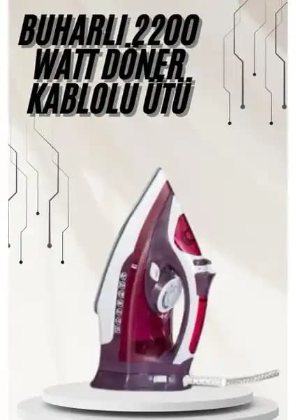 Datatek 2200W Buharlı Seramik Kaplama Ütü: Modern Tasarım ve Yüksek Performans