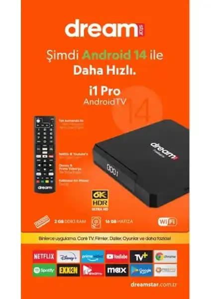 Dreamstar I1 Pro Akıllı TV Kutusu: Yüksek Performans ve 4K Ultra HD Desteği ile Modern Eğlence
