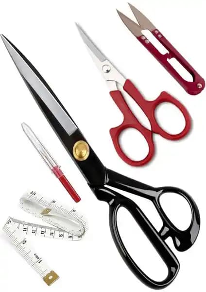 Hodbehod 28 cm Siyah Saplı Profesyonel Kumaş Kesim Makası Seti - Dayanıklı ve Ergonomik Tasarım