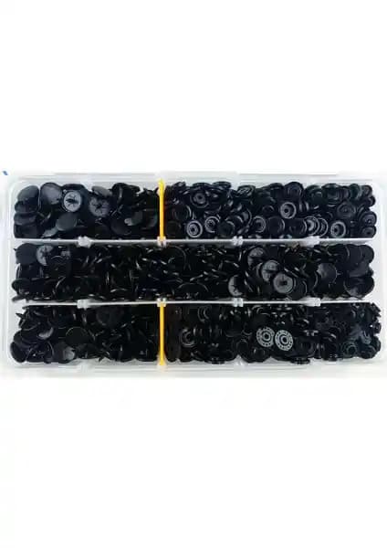 İşkur Makina Siyah Plastik Çıt Çıt Düğme: Dayanıklı ve Çok Yönlü Kullanım İçin Uygun