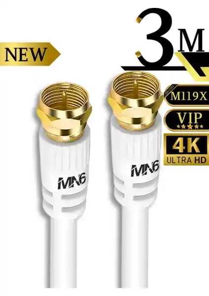 MN6 M119X 3 Metre Anten Kablosu Yüksek Performanslı Dijital ve 4K Yayınlar İçin