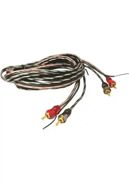 Rose 2RCA-2RCA 2.5 Metre Silikon Oto Amfi Kablosu Ses Sistemleri İçin Güçlü Bağlantı