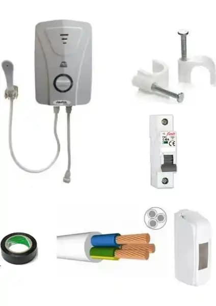 Simetra Elektrikli Şofben ve Tam Takım Seti Güvenilir ve Dayanıklı Elektrik Isıtma Çözümü