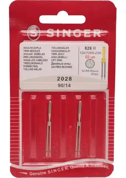 Singer Makine Iğnesi Çiftli 90/14 828: Dayanıklı ve Çok Yönlü Dikiş Iğnesi Ürünü