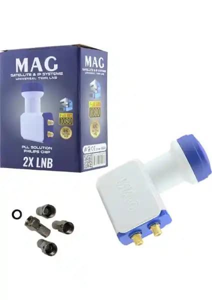 Uydupark Mag 2'li Philips Chip'li Çanak Anten LNB'si ve Contalı Konnektörler Özellikleri ve Kullanım Rehberi