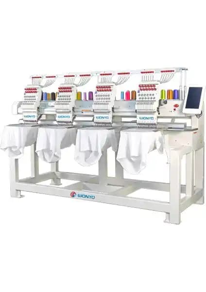 Wonyo WYQ1204 4 Kafa 12 Iğne Nakış Makinesi Profesyonel ve Çok Yönlü İşleme Çözümü