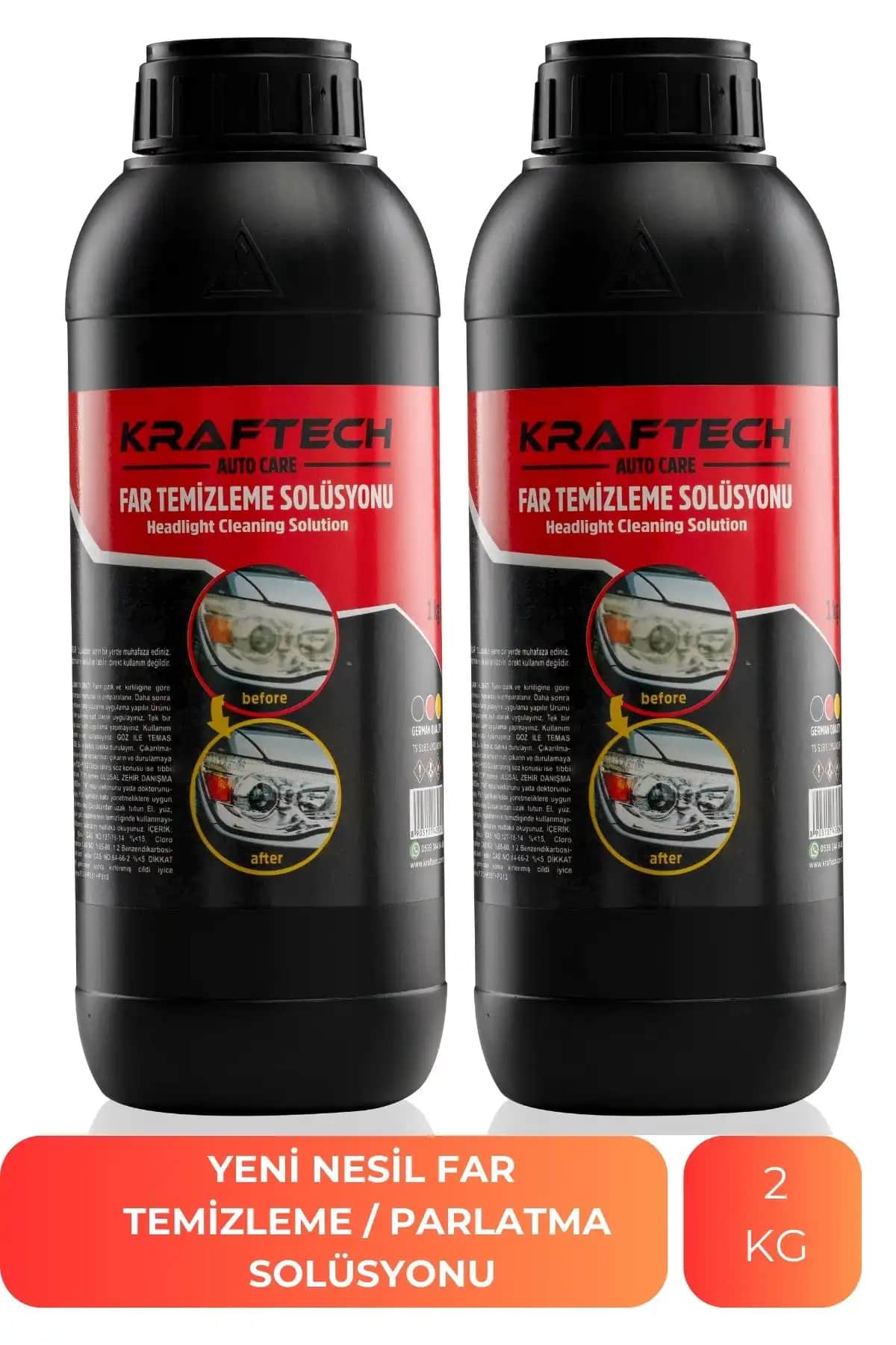 Kraftech ve SMX Buharlı Araba Far Temizleme Sıvısı Karşılaştırması ve Kullanım İpuçları