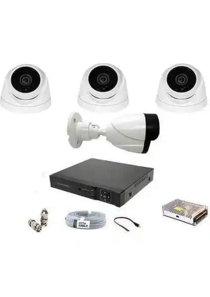 Besta 2MP 1080P Güvenlik Kamerası Seti İç ve Dış Mekan Dayanıklı Çözüm