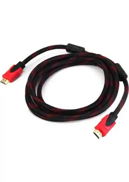 Concord C-514 3 Metre 1080P Hasır Örgülü HDMI Kablosu Yüksek Kalite ve Dayanıklılık