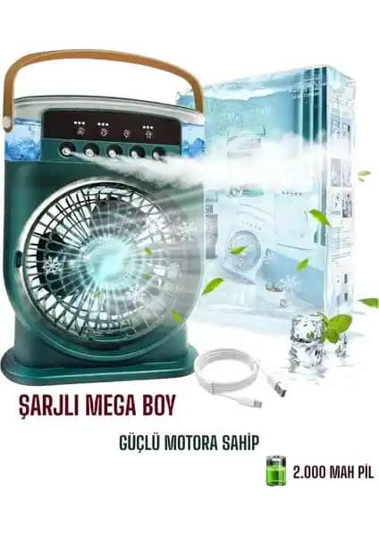 Enshall Şarjlı Işıklı 600ML 5 Spreyli Vantilatör: Çok Fonksiyonlu Taşınabilir Serinlik Çözümü
