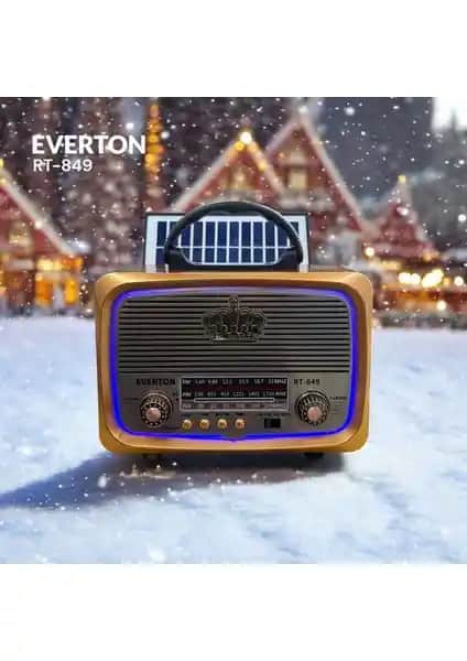 Everton RT-849 Bluetooth FM-Usb-TF-Aux Şarjlı Retro Radyo Modern Teknolojiyle Buluşuyor