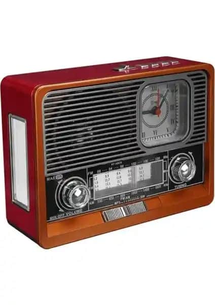 Gaman K-105 Fenerli Retro Çok Fonksiyonlu Radyo ve Acil Durum Aydınlatması