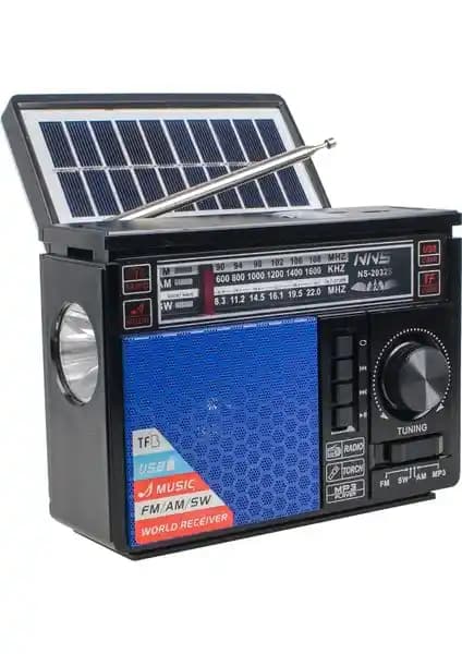 Hobimtek NS-2032S Solar Bluetooth Radyo: Çevre Dostu, Taşınabilir ve Çok Fonksiyonlu Radyo