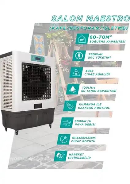 Kabel Salon Maestro Evaporatif Hava Soğutucu ile İşletmelerde Verimli Serinlik Çözümleri
