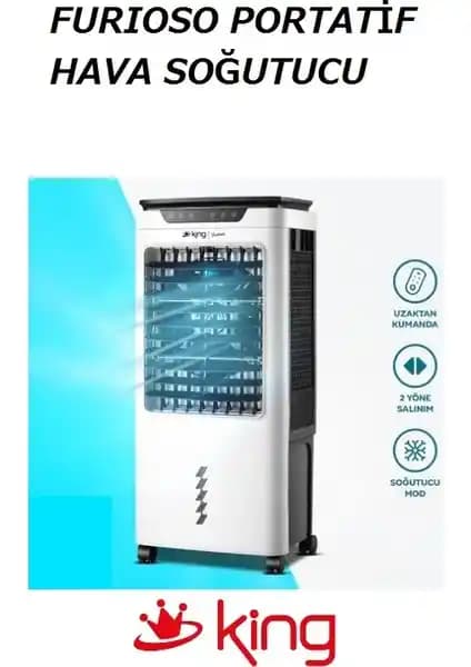 King Fırınso KPS6102 Portatif Hava Soğutucu ile Etkili ve Enerji Tasarruflu Serinlik Sağlama