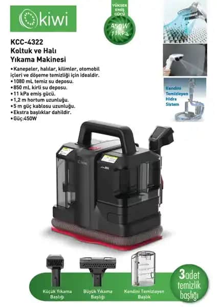 Kiwi KCC-4322 ve KCC-4325W Temizlik Makineleri Karşılaştırması ve Özellikleri