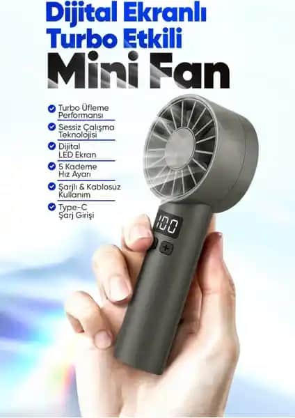 Moen Taşınılabilir Şarjlı El Fanı: Portatif ve Yüksek Performanslı Yaz Serinliği Çözümü